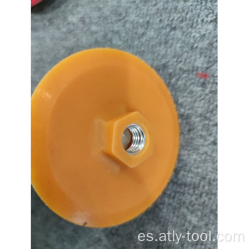 Almohadilla de respaldo de disco de lijado de gancho y bucle